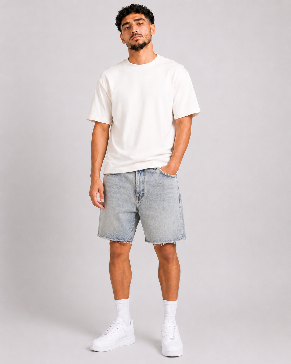 Bermuda Denim – Bleu Gris
