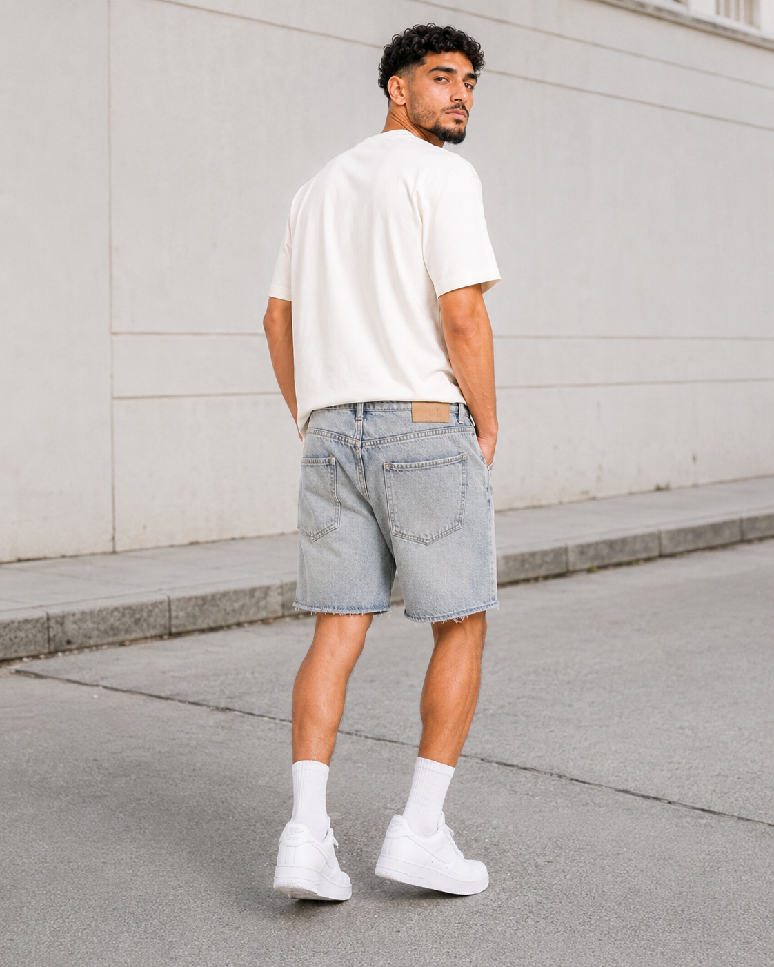 Bermuda Denim – Bleu Gris