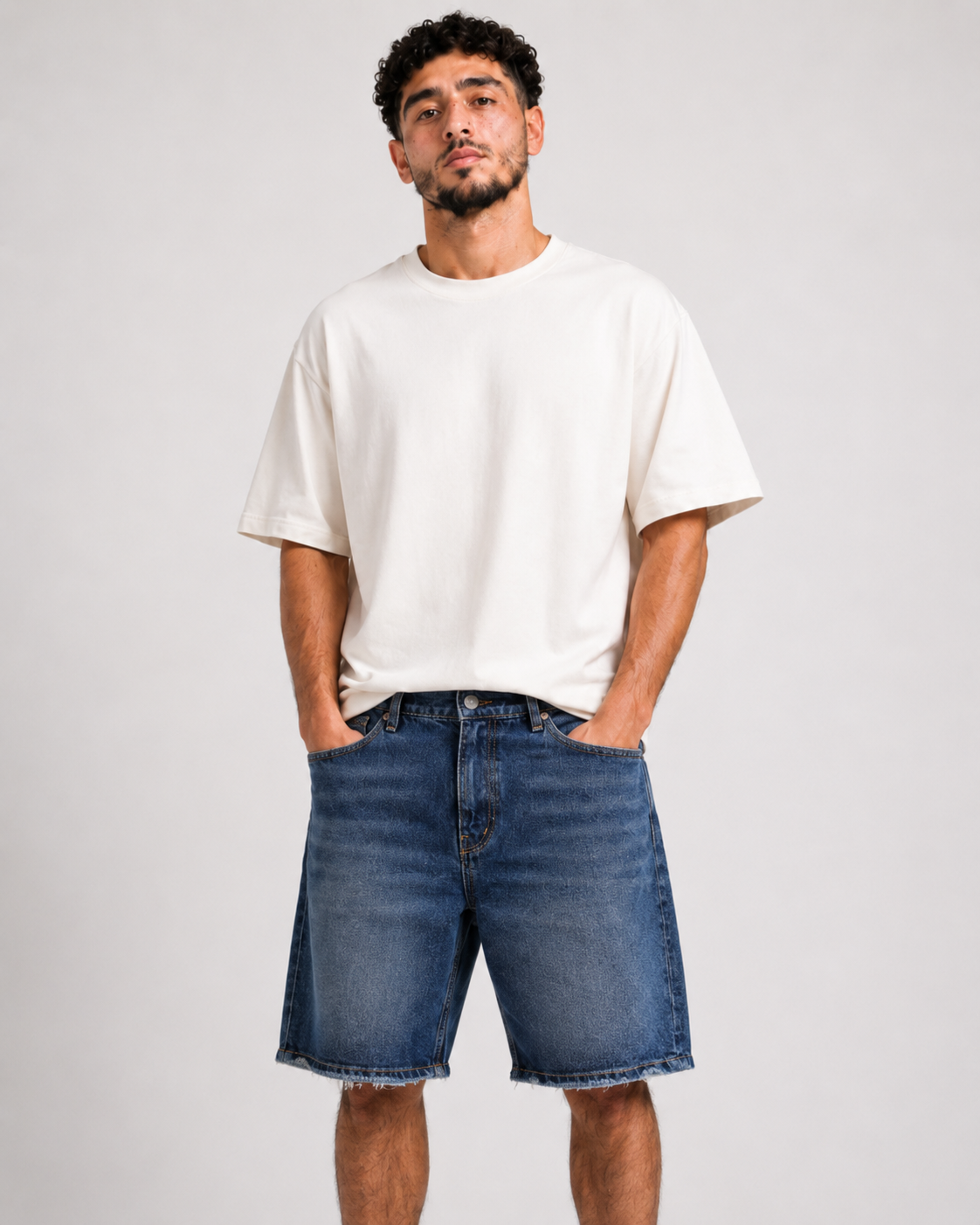 Bermuda Baggy Denim – Bleu Foncé
