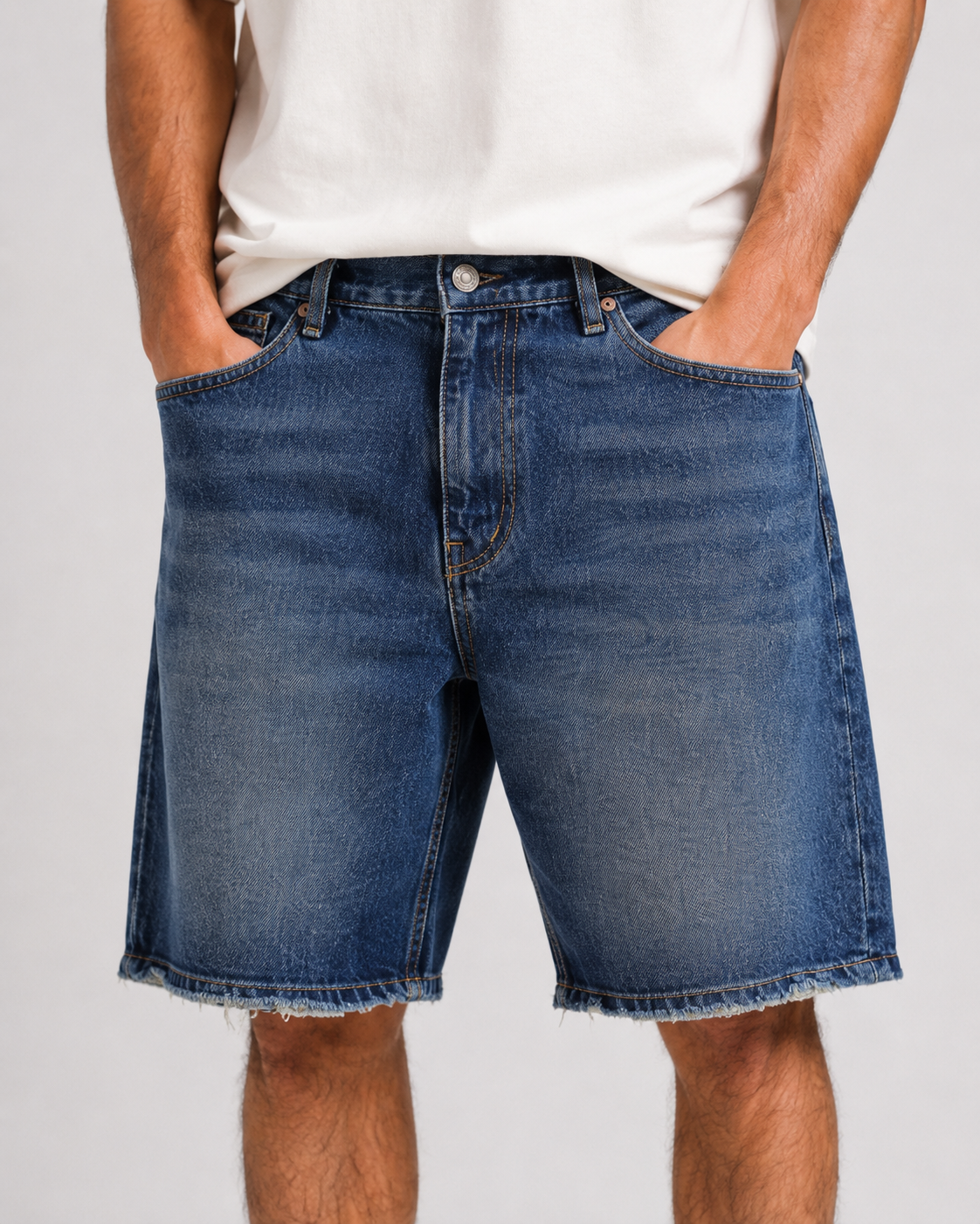 Bermuda Baggy Denim – Bleu Foncé