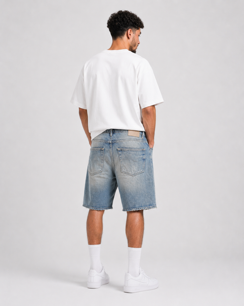 Bermuda Baggy Denim – Bleu Délavé