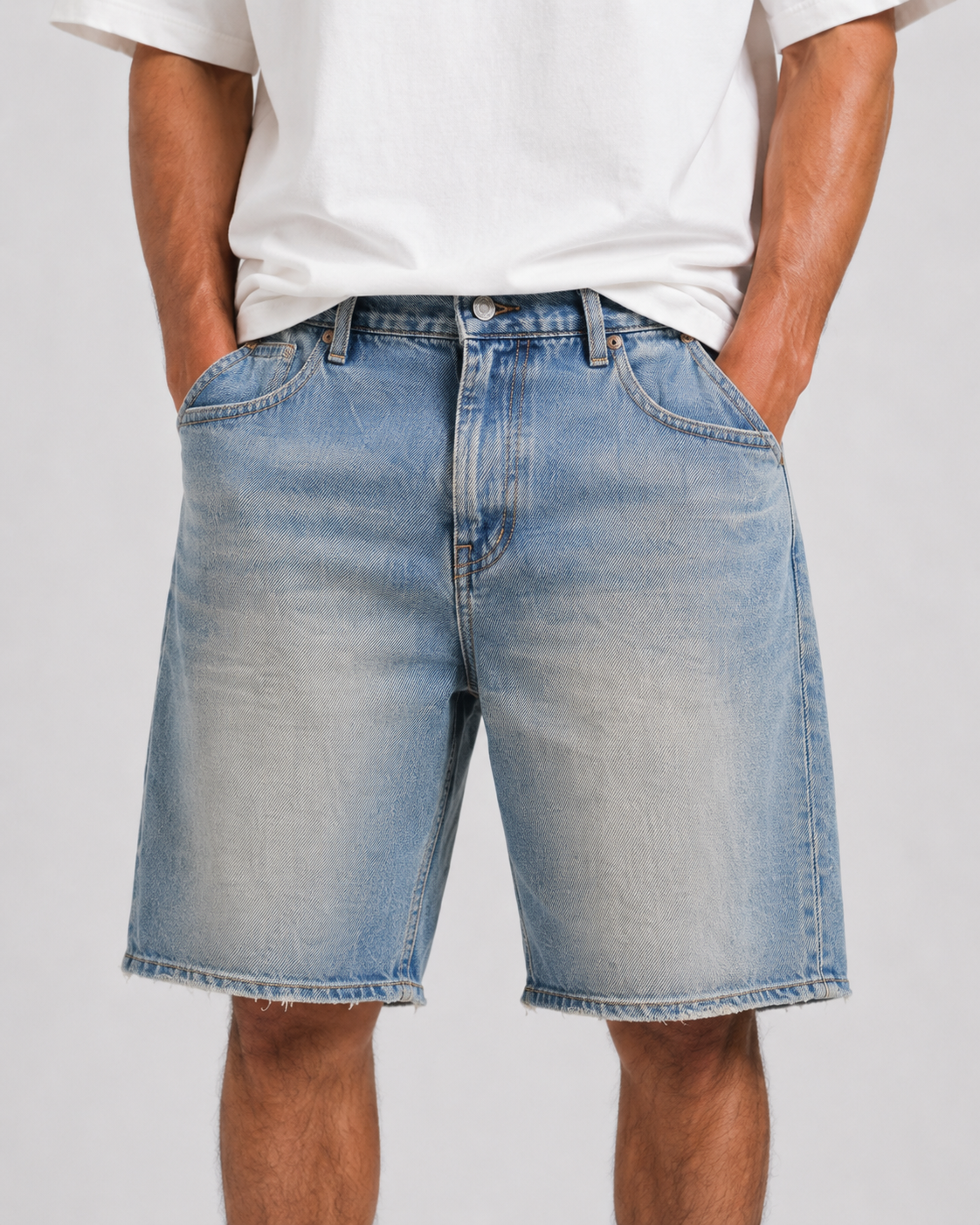 Bermuda Baggy Denim – Bleu Délavé