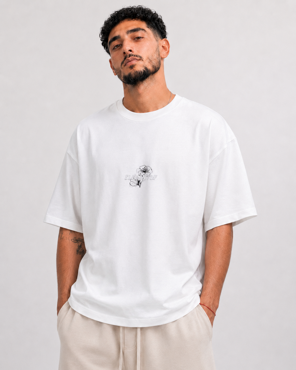 T-shirt Elegantly Blanc