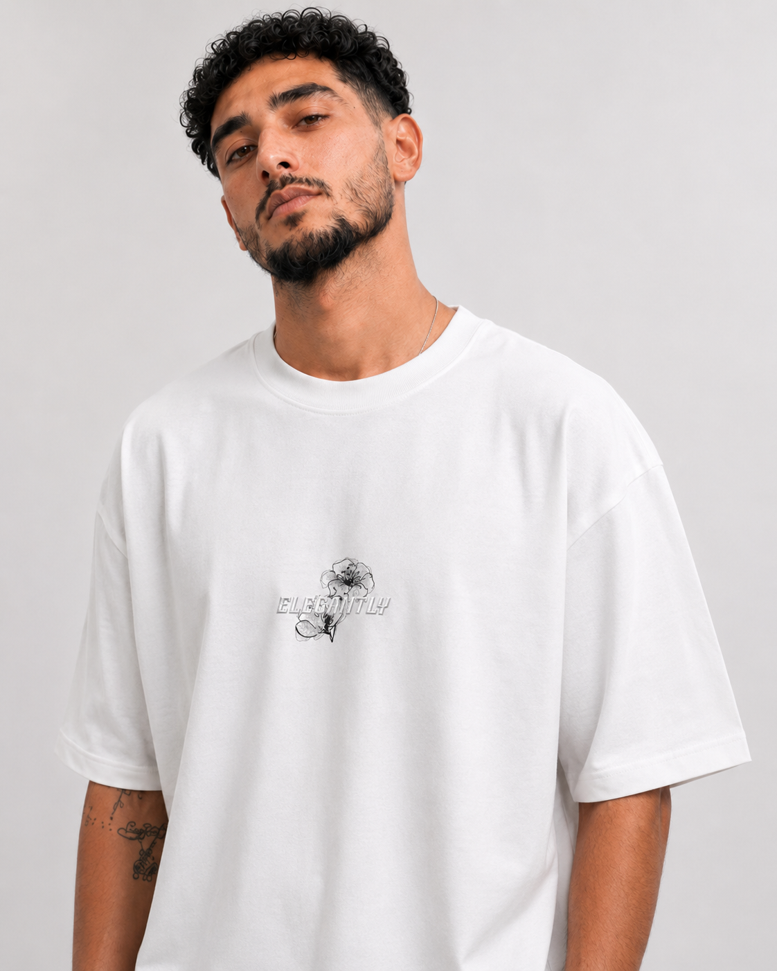 T-shirt Elegantly Blanc