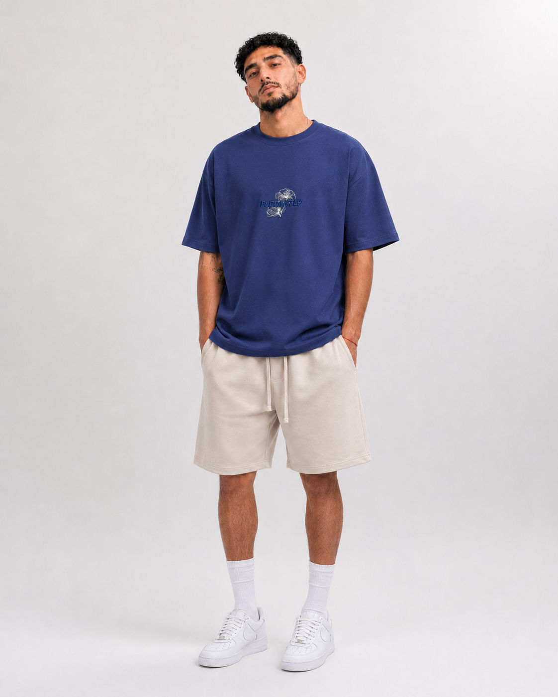 T-shirt Elegantly Bleu