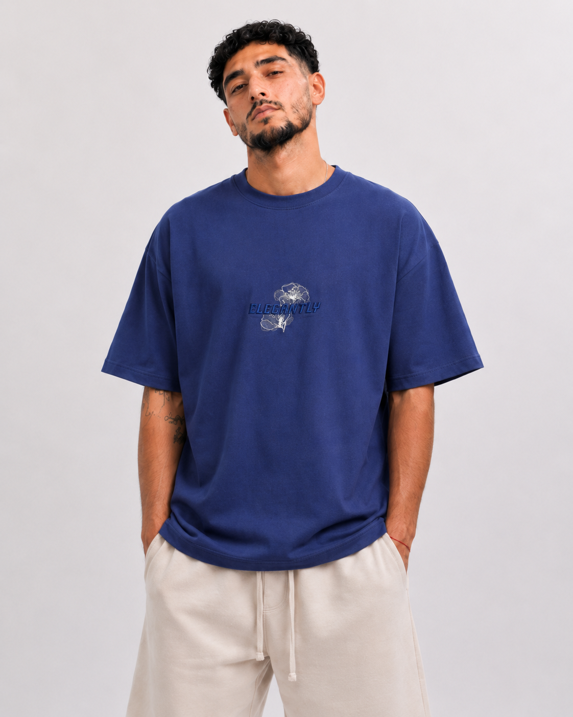T-shirt Elegantly Bleu