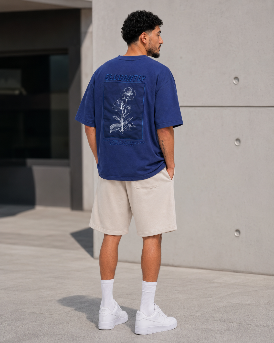 T-shirt Elegantly Bleu