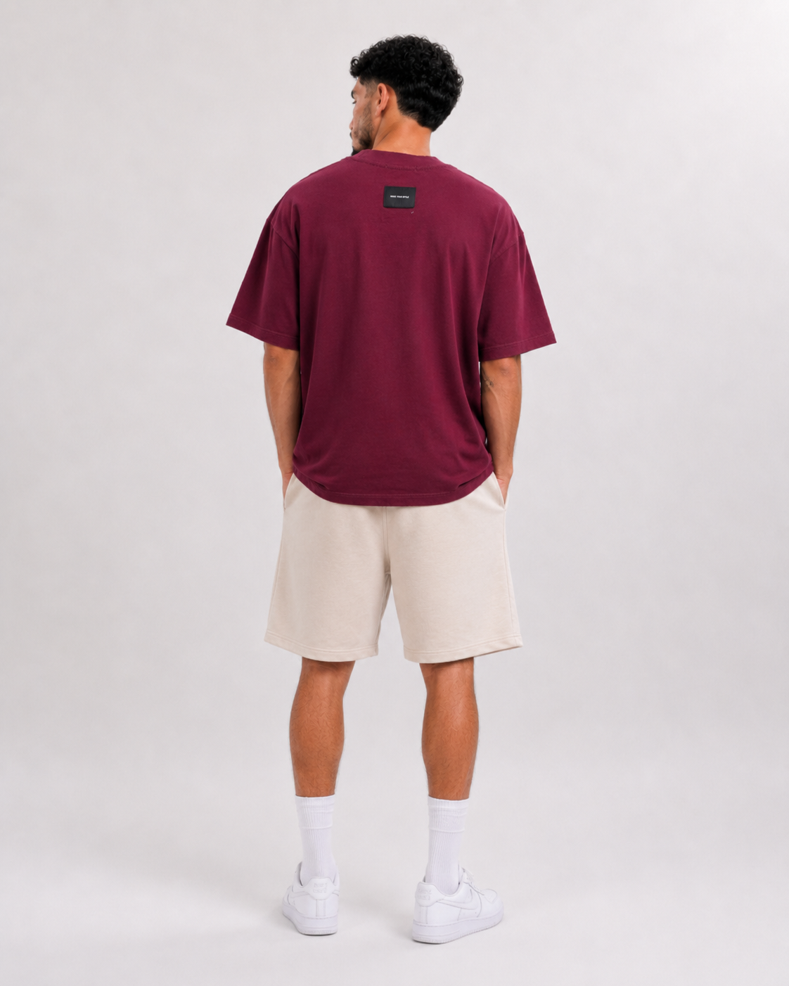 T-shirt Classic Work Bordeaux