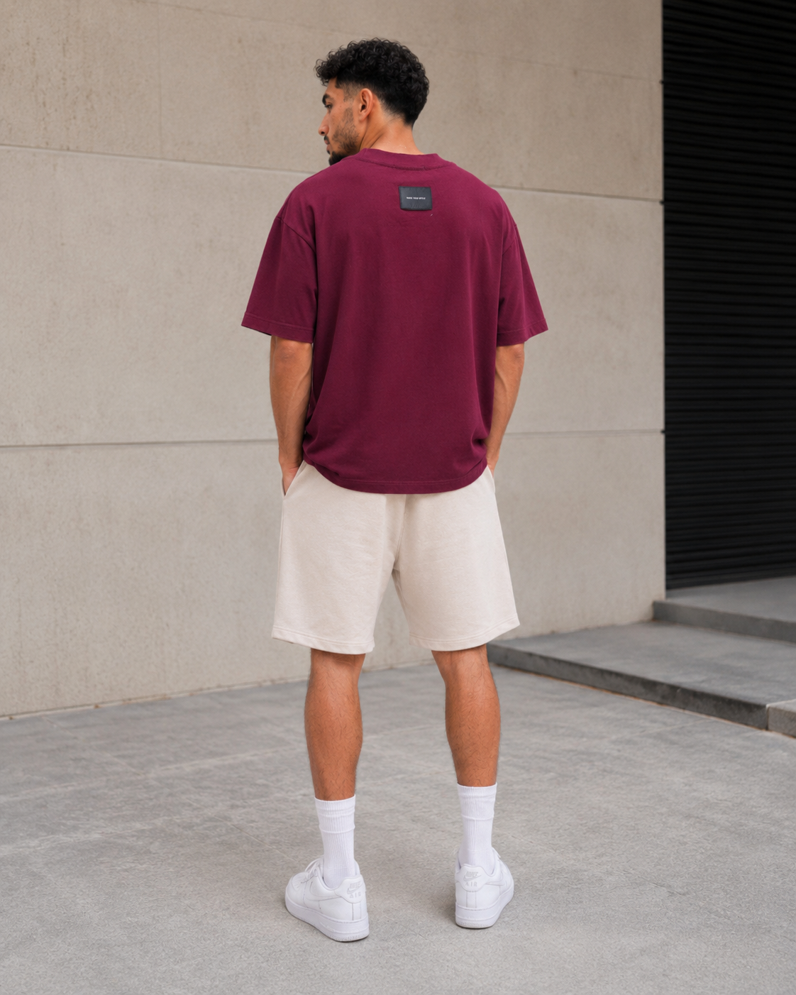 T-shirt Classic Work Bordeaux