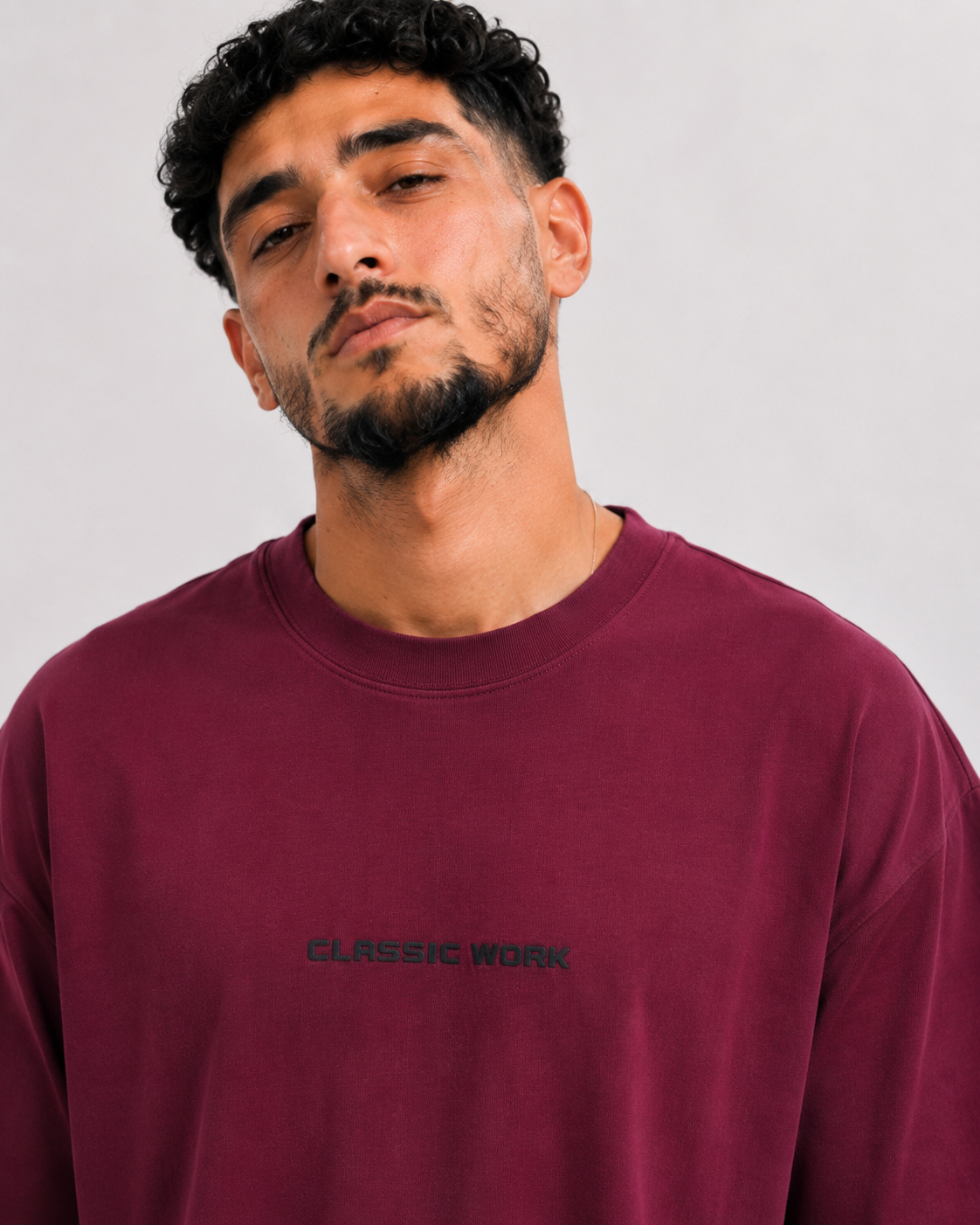 T-shirt Classic Work Bordeaux