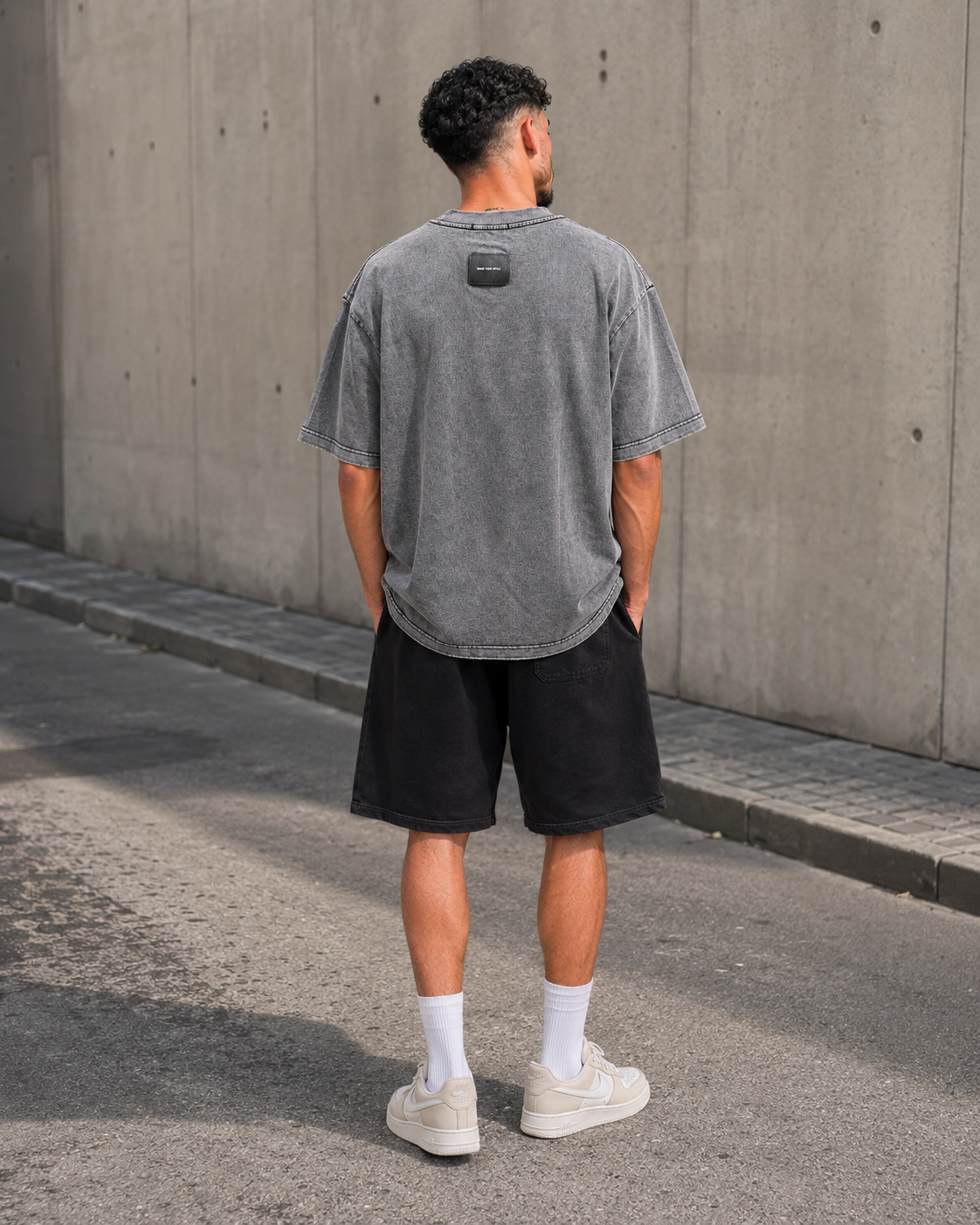 T-shirt Classic Work Gris Délavé