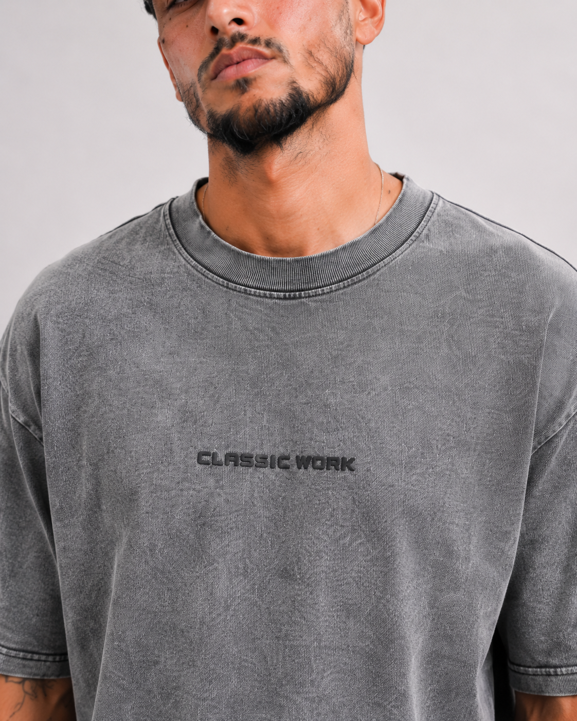 T-shirt Classic Work Gris Délavé