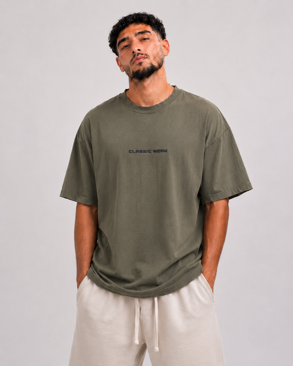 T-shirt Classic Work Kaki
