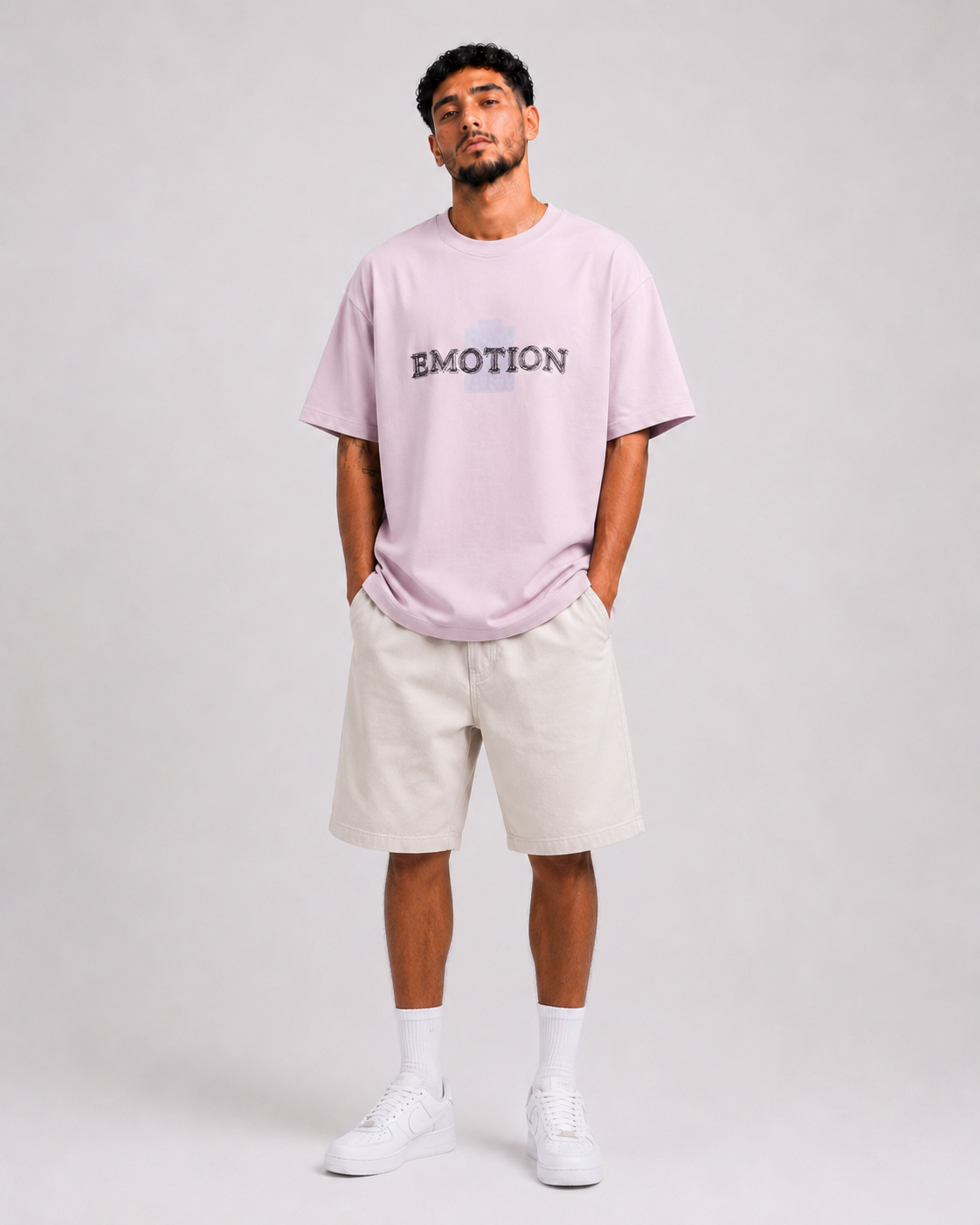 T-shirt Emotion Rose Clair