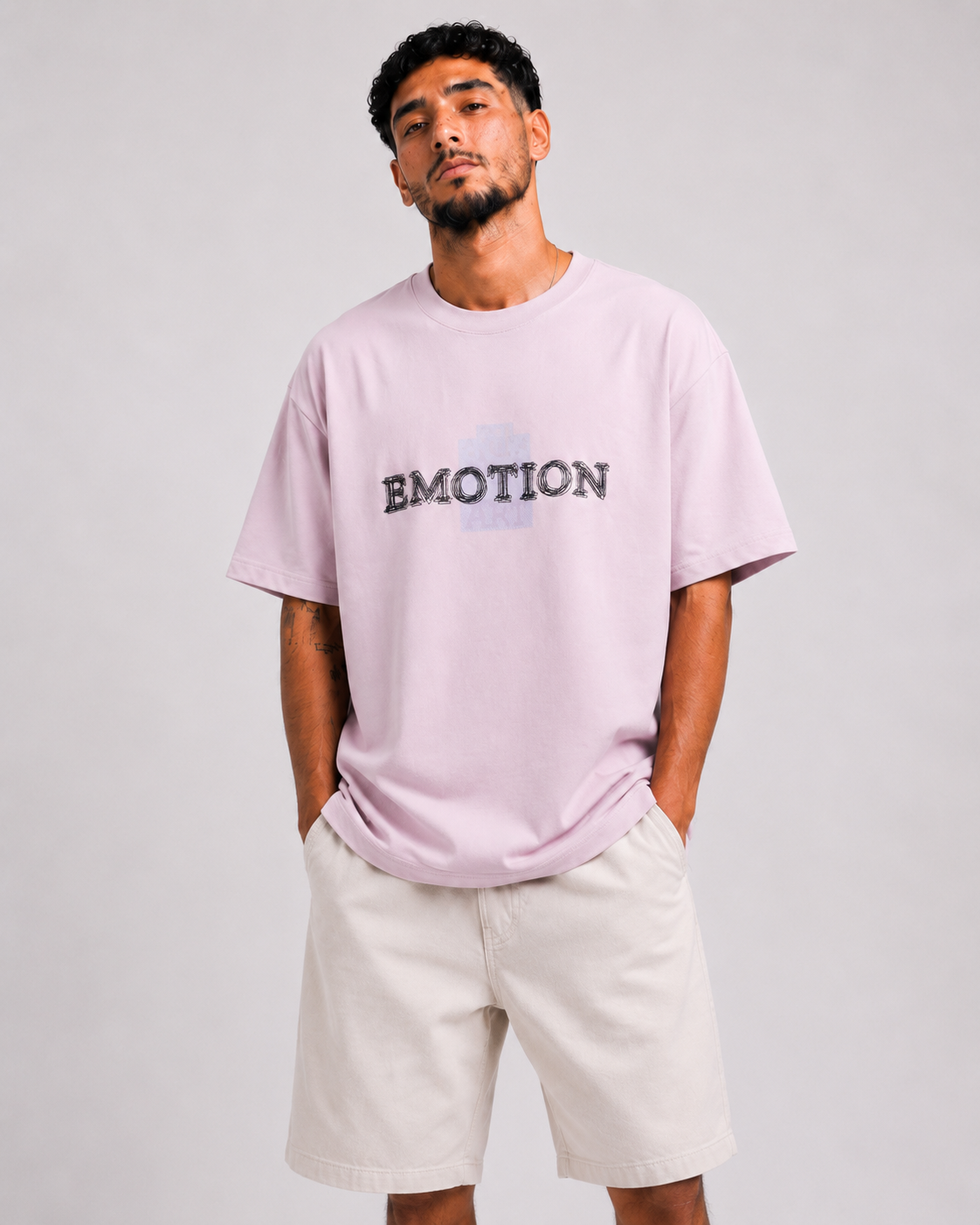 T-shirt Emotion Rose Clair