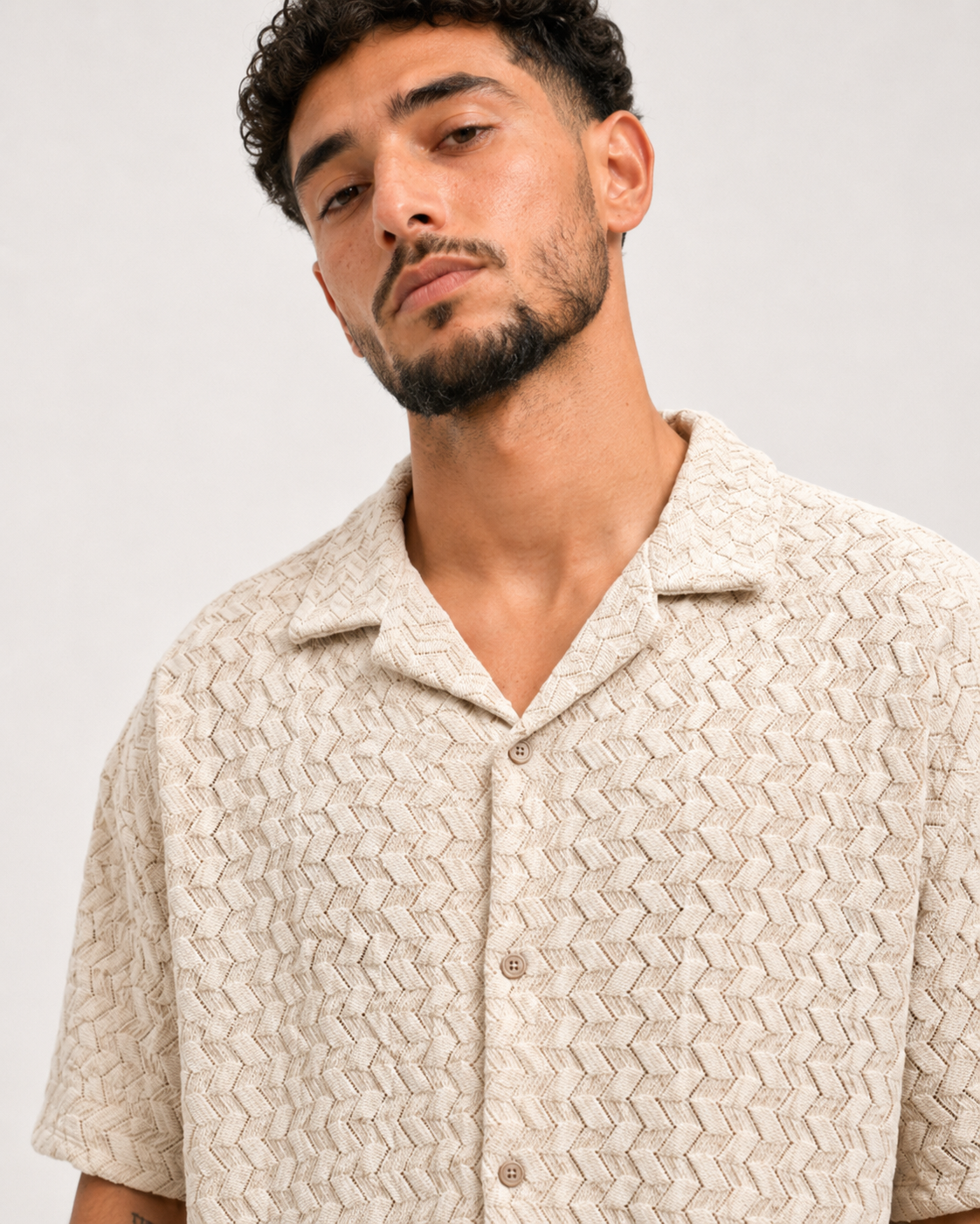 Ensemble Crochet Beige