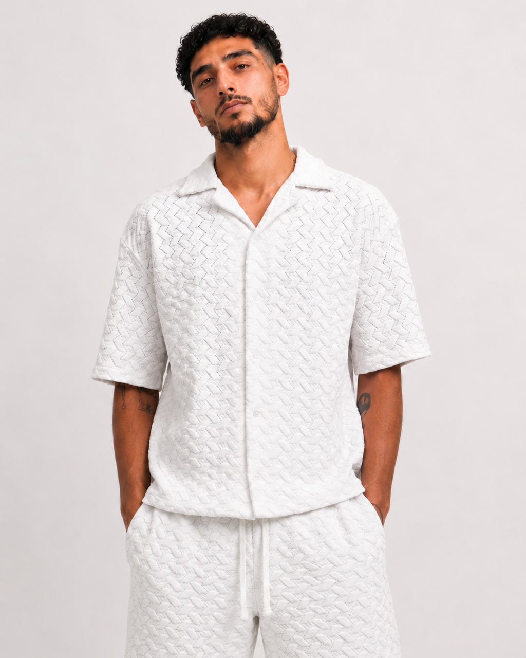 Ensemble Crochet Blanc